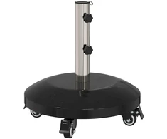 Granito skėtis su ratukais 40-50 mm stulpui 29 kg Juoda