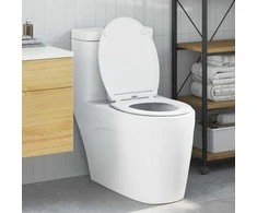 Tualeto sėdynė Balta 47 x 37,5 x 3,8 cm Duroplastas