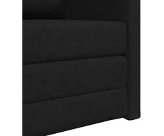Sofa lova Juoda 74 x 77 x 81 cm audinys