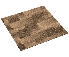 Grindų kilimas 20 pcs Ruda 50 x 50 cm PP