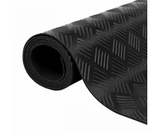 Grindų kilimėlis Juoda 1 x 2 m Guma