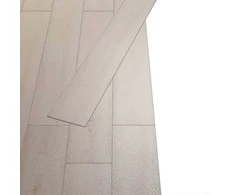 Grindų lentos 18 pcs Ąžuolo klasikinė balta 2,51 m² PVC