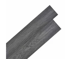 Grindų lentos 18 pcs Juoda ir Balta 2,51 m² PVC