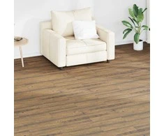 Grindų lentos 18 pcs Lazdynų rudas 2,51 m² PVC