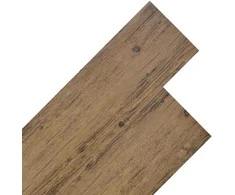 Grindų lentos 18 pcs Lazdynų rudas 5,26 m² PVC