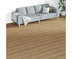 Grindų lentos 18 pcs Lazdynų rudas 5,26 m² PVC