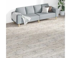 Grindų lentos 18 pcs Pilka 5,26 m² PVC