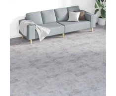 Grindų lentos 18 pcs Pilka 5,26 m² PVC