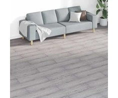 Grindų lentos 18 pcs Tamsiai pilka 5,26 m² PVC
