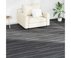Grindų lentos 36 pcs Juoda ir Balta 5,02 m² PVC