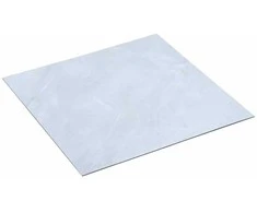 Grindų lentos 55 pcs Baltas 5,11 m² PVC