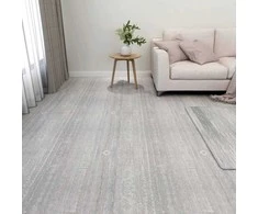 Grindų lentos 5,11 m² 55 pcs PVC Šviesiai pilka ir balta.