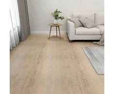 Grindų lentos 5,11 m² 55 pcs PVC Šviesiai pilka, Tamsiai ruda