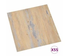 Grindų lentos 5,11 m² 55 pcs PVC Ruda ir pilka