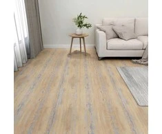 Grindų lentos 5,11 m² 55 pcs PVC Ruda ir pilka