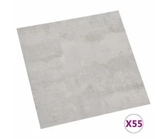 Grindų lentos 5,11 m² 55 pcs PVC Pilka ir Šviesiai Pilka