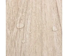 Grindų lentos Balta ir medžio spalva 5,11 m² 55 vnt. PVC