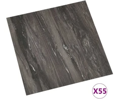 Grindų lentos Tamsiai pilka 5,11 m² 55 vnt. PVC
