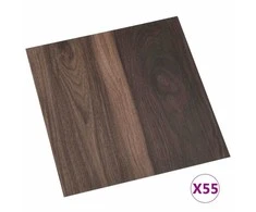 Grindų lentos Tamsiai rudas 5,11 m² 55 vnt. PVC