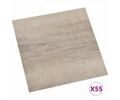 Grindų lentos 55 pcs Taupe 5,11 m² PVC