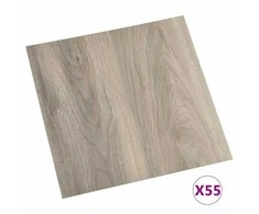 Grindų lentos 5,11 m² 55 pcs PVC Medžio spalva