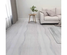 Grindų lentos Balta ir šviesiai pilka 5,11 m² 55 vnt. PVC