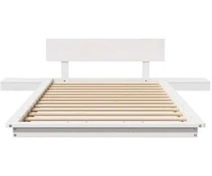 Lovos rėmas Balta 90 x 200 cm Medis