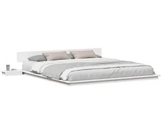 Lovos rėmas Balta 200 x 200 cm Medis