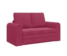 Sofa lova Vyno raudona 148 x 71 x 83 cm Aksomas