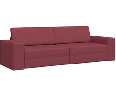 Sofa lova Vyno raudona 245 x 78 x 77 cm audinys
