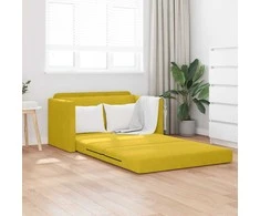 Sofa lova Saulėgrąžų geltona 124 x 71 x 78 cm Aksomas