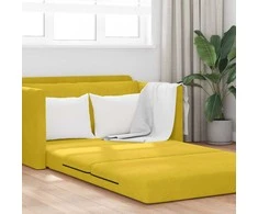 Sofa lova Saulėgrąžų geltona 124 x 71 x 78 cm Aksomas