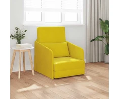 Sofa lova Geltona 65 x 80 x 83 cm Aksomas