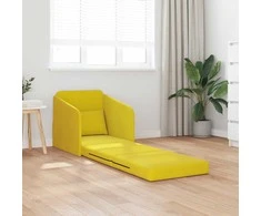Sofa lova Geltona 65 x 80 x 83 cm Aksomas