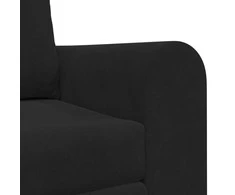 Sofa lova Juoda 148 x 71 x 83 cm Aksomas