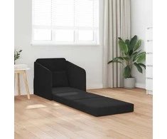 Sofa lova Juoda 65 x 80 x 83 cm Aksomas