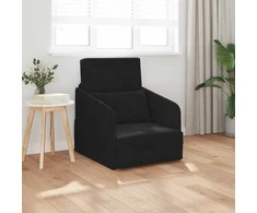 Sofa lova Juoda 65 x 80 x 83 cm Aksomas
