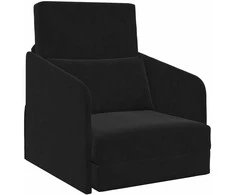 Sofa lova Juoda 65 x 80 x 83 cm Aksomas