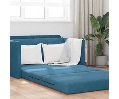 Sofa lova Mėlyna 124 x 71 x 78 cm Aksomas