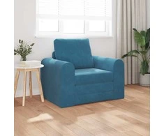 Sofa lova Mėlyna 98 x 71 x 83 cm Aksomas
