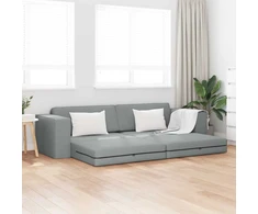 Sofa lova Šviesiai pilka 245 x 78 x 77 cm audinys