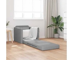 Sofa lova 60cm Šviesiai pilka audinys