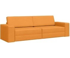Sofa lova Tamsiai geltona 245 x 78 x 77 cm audinys