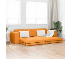 Sofa lova Tamsiai geltona 245 x 78 x 77 cm audinys