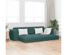 Sofa lova Tamsiai žalia 245 x 78 x 77 cm audinys