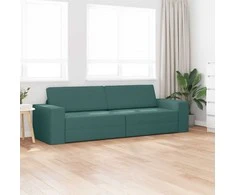 Sofa lova Tamsiai žalia 245 x 78 x 77 cm audinys