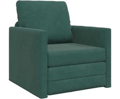 Sofa lova Tamsiai žalia 74 x 77 x 81 cm Aksomas