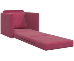 Sofa lova Vyno raudona 74 x 77 x 81 cm Aksomas