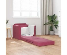 Sofa lova Vyno raudona 74 x 77 x 81 cm Aksomas
