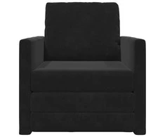 Sofa lova Juoda 74 x 77 x 81 cm Aksomas